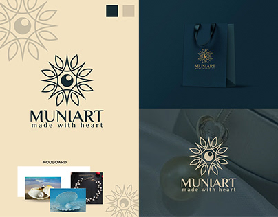 Muniart Luxury logo brand .