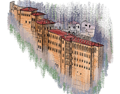 Sümela Manastırı / Monastery Trabzon - Digital Sketch
