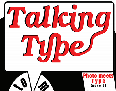 Talking Type Magazine Masthead, Title and Text Spread