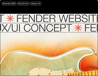 Fender Website — UX/UI Concept