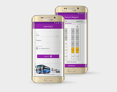 Bus Ticket booking UI Concept