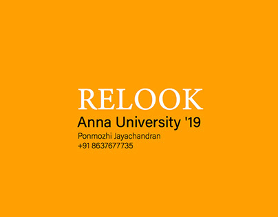 Relook - Anna University