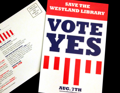 Vote Yes Library Millage Postcard
