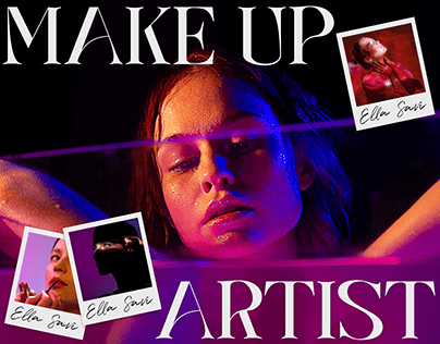 Website concept for a make-up artist