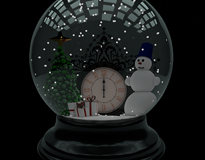 Glass ball for christmas gift