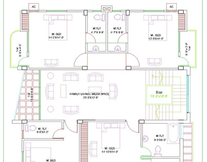 Architectural Floor Plan 2d Autocad
