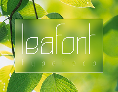 Leafont typeface