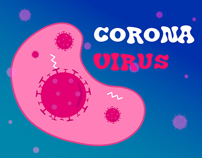 A pink and white sign that says corona virus.