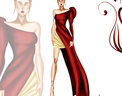 Red Evening Gown..