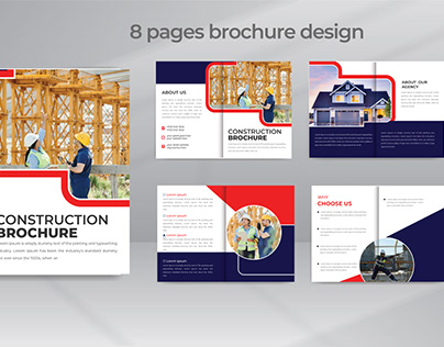 Construction 8 Pages Business Brochure Design