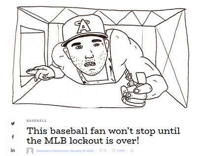 This fan won’t stop until the MLB lockout is over!