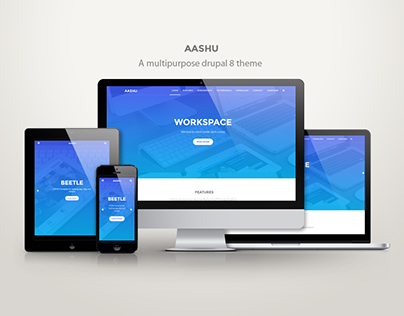 Aashu - A multipurpose drupal 8.x theme
