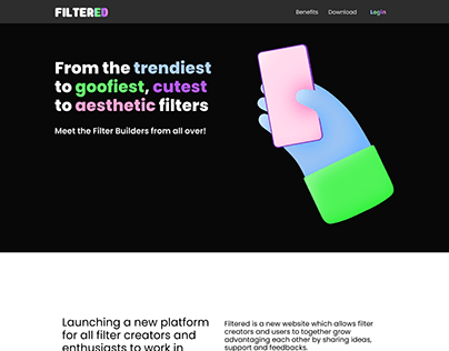 Filtered - Website UI Design