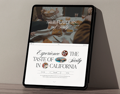 Italian Restaurant Website Template Design (UX/UI)