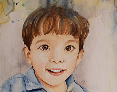 Arthur - Watercolour portrait