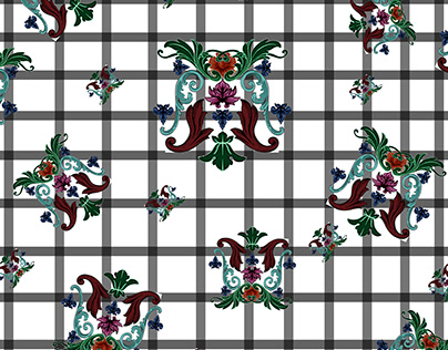 pattern design using boroque elements