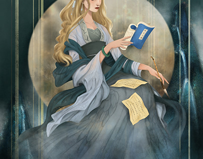 The Trilogy of Jade (Book Cover Illustration)