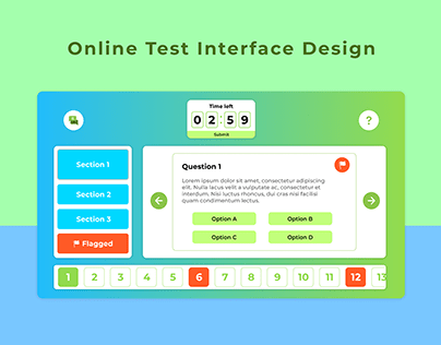 Online Test Website | Web Design
