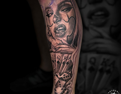 Projekt postu na instagram studia tatuażu.