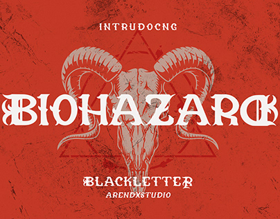 Biohazard - Free Blackletter Font