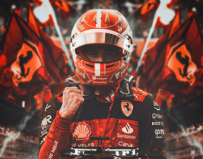 Formula 1 Poster Design Charles Leclerc