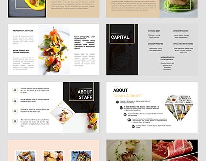 Restaurant power point presentation template design