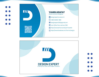 Minimalist Business Card Design. Simple Modern Design