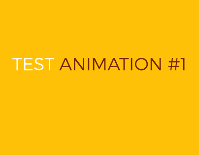 Animation Practice #1
