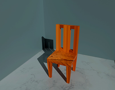 Realistic 3D Chair