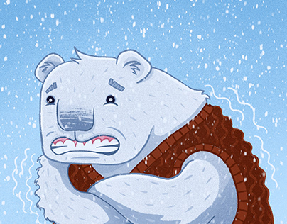 Pat the Polar Bear Gets Cold - Book Illustrations