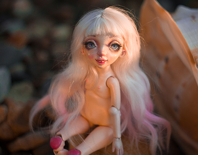 Miniature bjd doll #1 «Marshmallow»