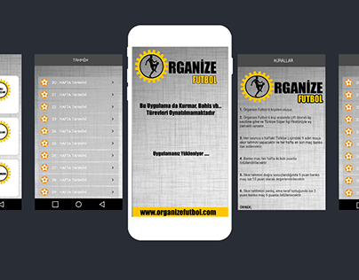 Organize Futbol Logo ve Android Uygulama