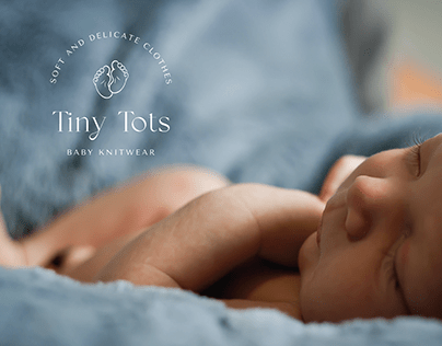 Baby knitwear Tiny Tots shop logo