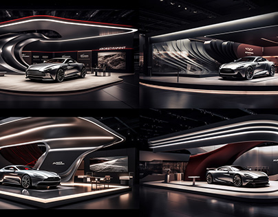 Aston martin Car exhibition stand design concept