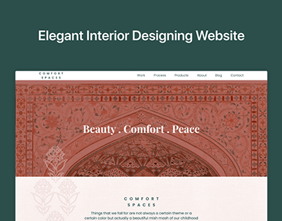 Elegant Interior Designing Website