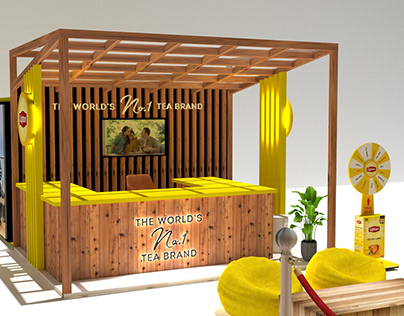 Lipton Yellow Lable Shopping Mall Activation 3D Setup
