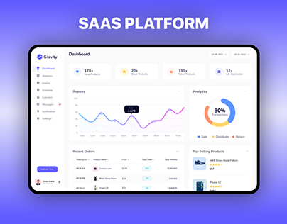 Sales Analytics SaaS Platform | Dashboard CRM ERP App