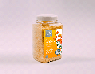Bath salt packaging design