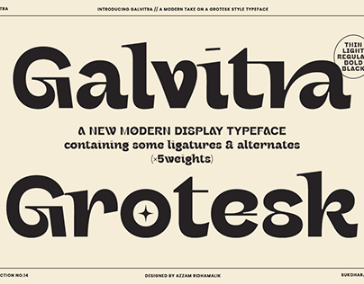 (FREE) Galvitra - Display Font Family
