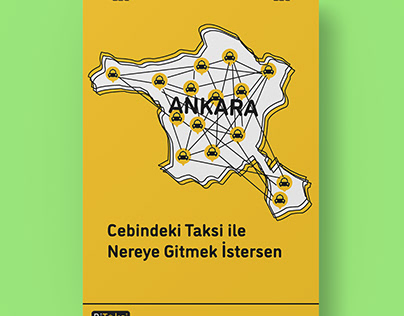 Bi Taksi Ankara Afiş Tasarımı