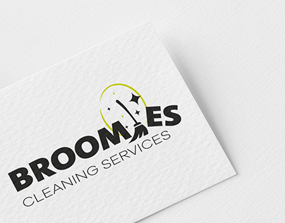 Broomes Cleaning Services Logo Mock Ups