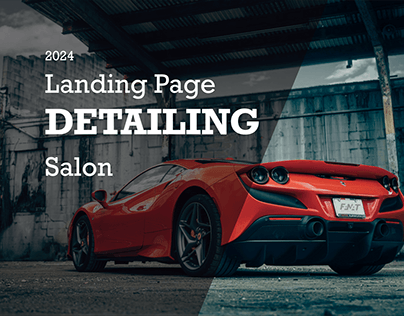 Landing Page for Detailing salon UI/UX | Brand identity