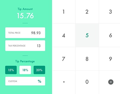 Daily UI challenge 4 Tip Calculator experiment #dailyui