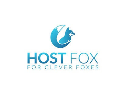 HostFox logo design