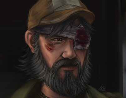 The Walking Dead Character (Kenny) Digital Painting
