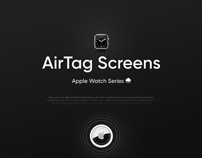 Project thumbnail - AirTag Screens - Apple watch UI