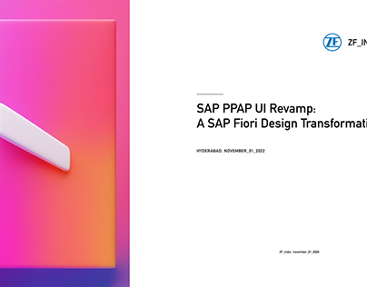 SAP PPAP UI/UX Revamp: A SAP Fiori Design System