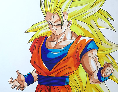 Goku Super Saiyan 3 Illustration on Behance