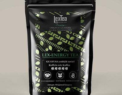 LEX tea energy package design