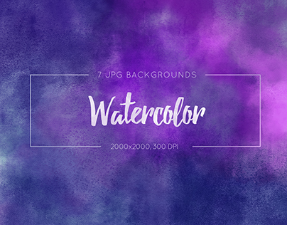 7 Watercolor Backgrounds